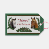Mare-y Kerstmis Cadeaulabel (Voorkant (Horizontaal))