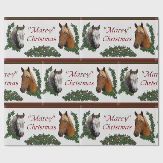 Mare-y Kerstmis Cadeaupapier (Vlak)