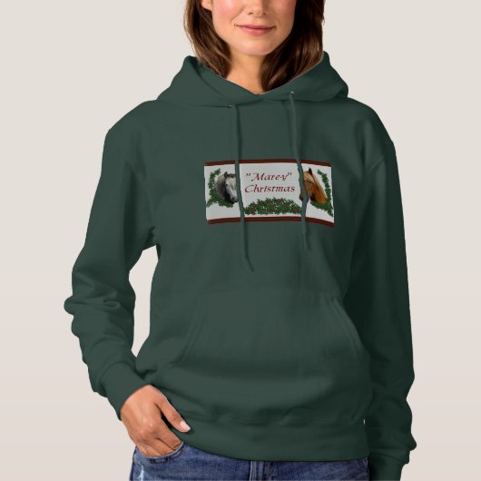 Mare-y Kerstmis Hoodie (Voorkant)