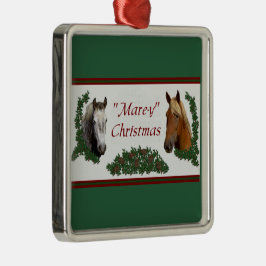 Mare-y Kerstmis Metalen Ornament