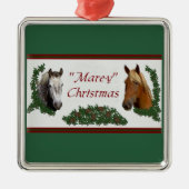 Mare-y Kerstmis Metalen Ornament (Voorkant)