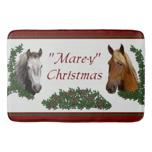 Mare-y kerstpaardjes badmat (Voorkant)