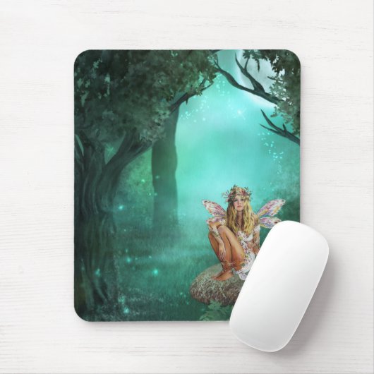 Mare zitting op een paddenstoel-Patch Mousepad Muismat (Met muis)