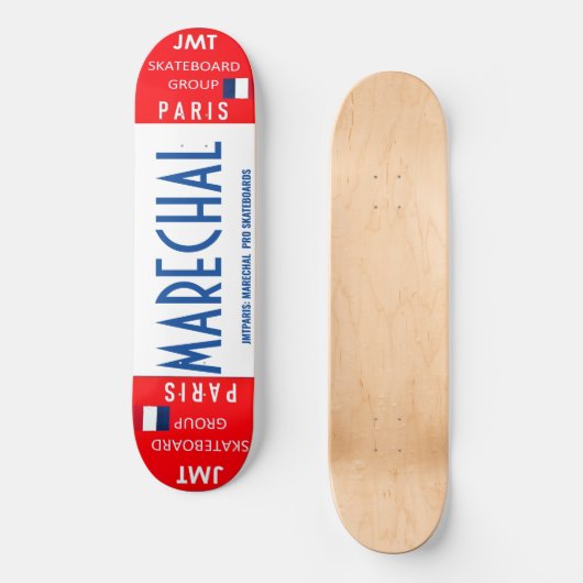 MARECHAL JMT PARIJS 8 1/4" Skateboard Deck (Voorkant)