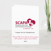 "Marechaussee de Kat die" u het Wenskaart van de Feestdagen Kaart (Achterkant)