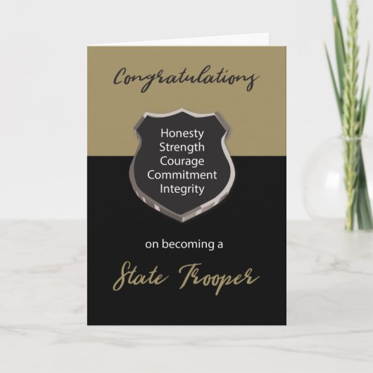 Marechaussee, Gelukwensen, Tan en Zwarte Kaart (Voorkant)