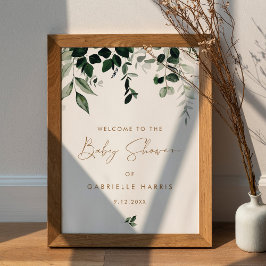 MAREE Greenery Baby shower Welkomstbord Poster