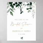 MAREE Greenery Vrijgezellenfeest Welkomstteken Poster (Voorkant)