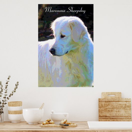 Maremma pop art poster (Keuken)