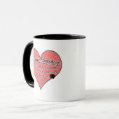 Maremma Sheepdog Paw Prints Dog Humor Mok (Voorkant links)