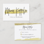 Maren Köppeler Visitekaartje (Voorkant / Achterkant)