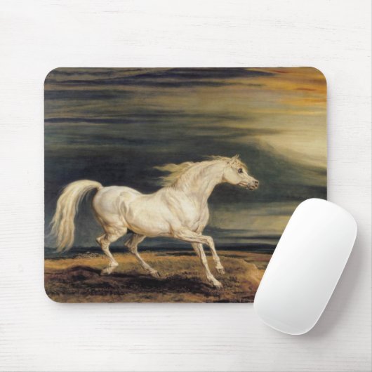 Marengo het Witte Paard (door James Ward) Muismat (Met muis)