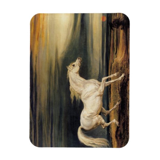 Marengo het Witte Paard Magneet (Verticaal)
