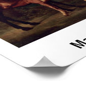 Mares and Foals in een landschap door George Stubb Poster (Hoek)