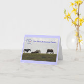 Mares op de heuvel - Blauw Kaart (Gele Bloem)