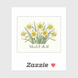 Maret Narzissen Bloemen Sticker