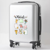 Maret stickerblad – Lenteontwaking Sticker (Koffer)