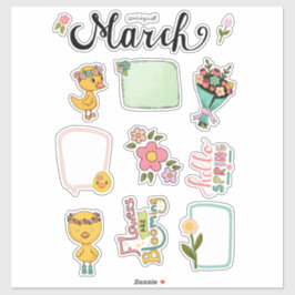 Maret stickerblad – Lenteontwaking Sticker