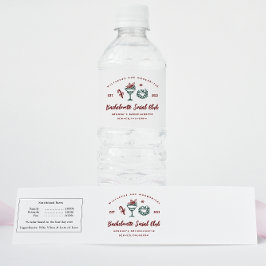Maretak en Margaritas | Kerst Bachelorette Waterfles Etiket