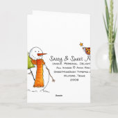 maretak feestdagen kaart (Achterkant)