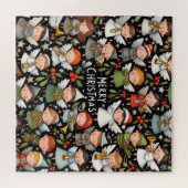 Maretak Kerstengelzangers met trompetten Legpuzzel (Horizontaal)