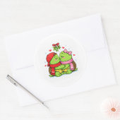 Maretak Kus Ronde Sticker (Envelop)