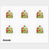 Maretak Kus Ronde Sticker (Vel)