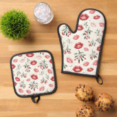 Maretak Kusjes Ovenwant & Pannenlap Set (Top down)
