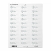 Maretak met gepersonaliseerde boodschap etiket (Full Sheet)