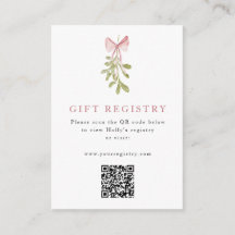 Maretak Stof Roze Strik QR Code
