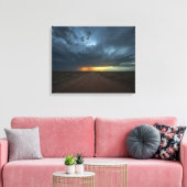 Marfa Storm Poster - Mysterious Texas Woestijn Kun Canvas Afdruk (Insitu (Woonkamer))