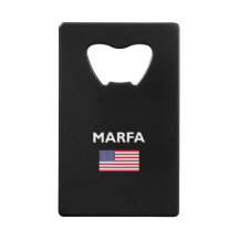 Marfa Texas American Flag Dark Color