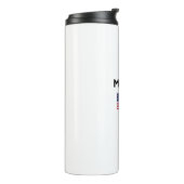 Marfa Texas American Flag Light Color Thermosbeker (Gedraaid links)