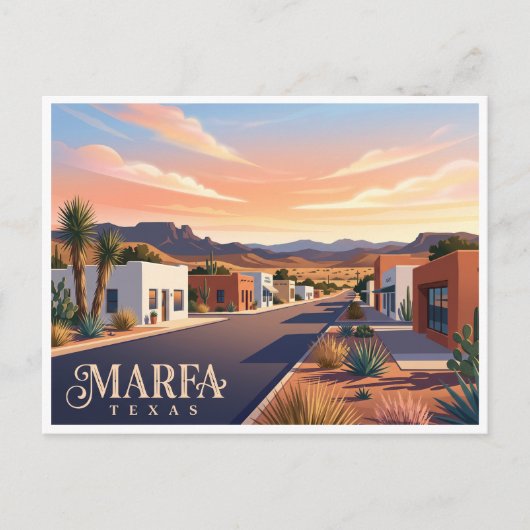 Marfa Texas Briefkaart (Voorkant)