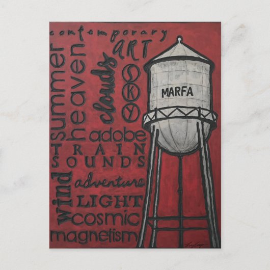 Marfa, Texas Briefkaart (Voorkant)