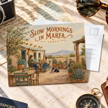 Marfa Texas Langzame Ochtenden Vintage Western Woe