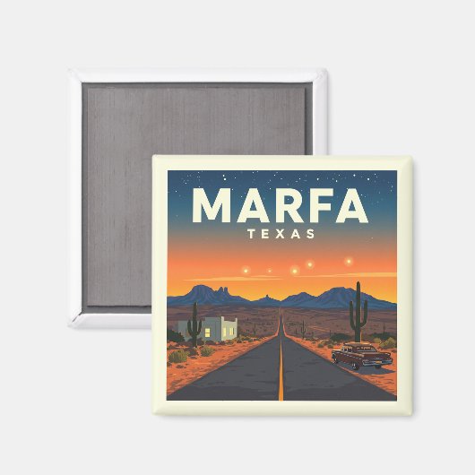  Marfa Texas Magneet (Voorkant / Achterkant)