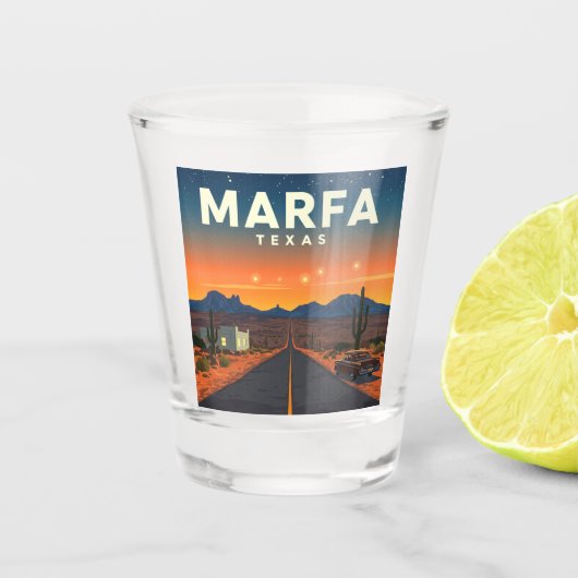  Marfa Texas Shot Glas (Voorkant)