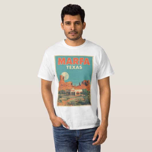 Marfa Texas  T-shirt (Voorkant volledig)