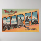 Marfa, TexasLarge Letter ScenesMarfa, TX Poster (Voorkant)