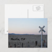 Marfa, TX Briefkaart (Voorkant / Achterkant)