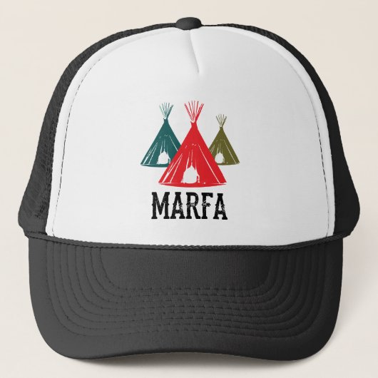 Marfa TX Ghost Lights Festival Texas Art Trucker Pet (Voorkant)