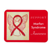 Marfan Syndrome Awareness Ribbon Angel Magnet Magneet (Horizontaal)