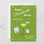 Marg & Matrimony Bachelorette Weekend Route Kaart (Voorkant)