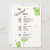 Marg & Matrimony Bachelorette Weekend Route Kaart (Achterkant)