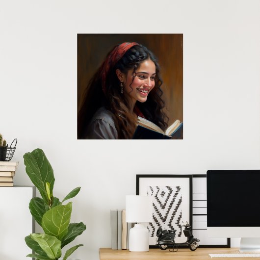 Margalit ondergedompeld poster (Thuiskantoor)