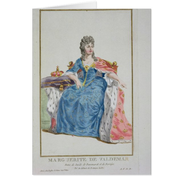Margaret (1353-1412) Queen of Denmark, Noorwegen e (Voorkant)