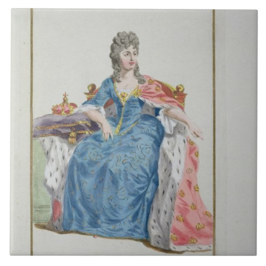 Margaret (1353-1412) Queen of Denmark, Noorwegen e Tegeltje (Voorkant)