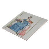 Margaret (1353-1412) Queen of Denmark, Noorwegen e Tegeltje (Zijkant)