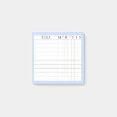 Margaret Collectie Habit Tracker in Blauw Post-it® Notes (Voorkant)